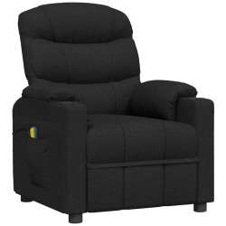 vidaXL Massagesessel Elektrisch Schwarz Stoff