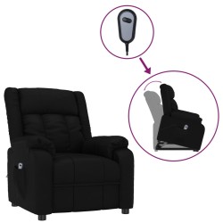 vidaXL Massagesessel mit Aufstehhilfe Schwarz Kunstleder