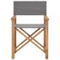 vidaXL Regiestühle 2 Stk. Massivholz Teak Grau vidaXL Regiestühle 2 Stk. Massivholz Teak Grau