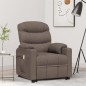 vidaXL Massagesessel mit Aufstehhilfe Taupe Stoff vidaXL Massagesessel mit Aufstehhilfe Taupe Stoff