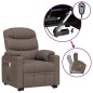 vidaXL Massagesessel mit Aufstehhilfe Taupe Stoff vidaXL Massagesessel mit Aufstehhilfe Taupe Stoff