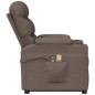 vidaXL Massagesessel mit Aufstehhilfe Taupe Stoff vidaXL Massagesessel mit Aufstehhilfe Taupe Stoff