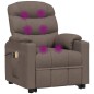 vidaXL Massagesessel mit Aufstehhilfe Taupe Stoff vidaXL Massagesessel mit Aufstehhilfe Taupe Stoff