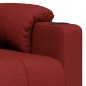 vidaXL Massagesessel Elektrisch Weinrot Stoff