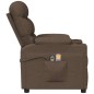 vidaXL Massagesessel Elektrisch Braun Stoff vidaXL Massagesessel Elektrisch Braun Stoff