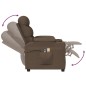 vidaXL Massagesessel Elektrisch Braun Stoff vidaXL Massagesessel Elektrisch Braun Stoff