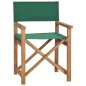 vidaXL Regiestühle 2 Stk. Massivholz Teak Grün vidaXL Regiestühle 2 Stk. Massivholz Teak Grün