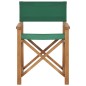 vidaXL Regiestühle 2 Stk. Massivholz Teak Grün vidaXL Regiestühle 2 Stk. Massivholz Teak Grün