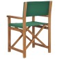 vidaXL Regiestühle 2 Stk. Massivholz Teak Grün vidaXL Regiestühle 2 Stk. Massivholz Teak Grün