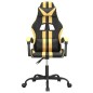 vidaXL Gaming-Stuhl Schwarz und Golden Kunstleder vidaXL Gaming-Stuhl Schwarz und Golden Kunstleder