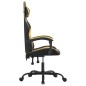 vidaXL Gaming-Stuhl Schwarz und Golden Kunstleder vidaXL Gaming-Stuhl Schwarz und Golden Kunstleder