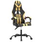 vidaXL Gaming-Stuhl Schwarz und Golden Kunstleder vidaXL Gaming-Stuhl Schwarz und Golden Kunstleder