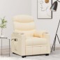 vidaXL Massagesessel mit Aufstehhilfe Creme Stoff vidaXL Massagesessel mit Aufstehhilfe Creme Stoff