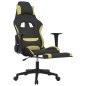 vidaXL Gaming-Stuhl mit Fußstütze Schwarz und Hellgrün Stoff vidaXL Gaming-Stuhl mit Fußstütze Schwarz und Hellgrün Stoff