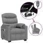 vidaXL Massagesessel mit Aufstehhilfe Hellgrau Stoff vidaXL Massagesessel mit Aufstehhilfe Hellgrau Stoff