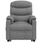 vidaXL Massagesessel mit Aufstehhilfe Hellgrau Stoff vidaXL Massagesessel mit Aufstehhilfe Hellgrau Stoff