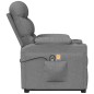 vidaXL Massagesessel mit Aufstehhilfe Hellgrau Stoff vidaXL Massagesessel mit Aufstehhilfe Hellgrau Stoff