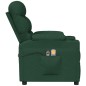 vidaXL Elektrischer Massagesessel Dunkelgrün Stoff vidaXL Elektrischer Massagesessel Dunkelgrün Stoff