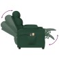 vidaXL Elektrischer Massagesessel Dunkelgrün Stoff vidaXL Elektrischer Massagesessel Dunkelgrün Stoff