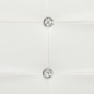 Bettrahmen Weiß Kunstleder 160 x 200 cm Bettrahmen Weiß Kunstleder 160 x 200 cm