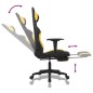 vidaXL Gaming-Stuhl mit Fußstütze Schwarz und Gelb Stoff vidaXL Gaming-Stuhl mit Fußstütze Schwarz und Gelb Stoff