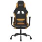 vidaXL Gaming-Stuhl mit Fußstütze Schwarz und Orange Stoff vidaXL Gaming-Stuhl mit Fußstütze Schwarz und Orange Stoff