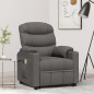 vidaXL Massagesessel mit Aufstehhilfe Dunkelgrau Stoff vidaXL Massagesessel mit Aufstehhilfe Dunkelgrau Stoff