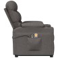 vidaXL Massagesessel mit Aufstehhilfe Dunkelgrau Stoff vidaXL Massagesessel mit Aufstehhilfe Dunkelgrau Stoff