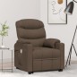 vidaXL Massagesessel mit Aufstehhilfe Braun Stoff vidaXL Massagesessel mit Aufstehhilfe Braun Stoff