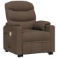 vidaXL Massagesessel mit Aufstehhilfe Braun Stoff vidaXL Massagesessel mit Aufstehhilfe Braun Stoff