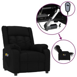 vidaXL Massagesessel Elektrisch Schwarz Kunstleder