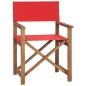 vidaXL Regiestühle 2 Stk. Massivholz Teak Rot vidaXL Regiestühle 2 Stk. Massivholz Teak Rot