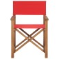 vidaXL Regiestühle 2 Stk. Massivholz Teak Rot vidaXL Regiestühle 2 Stk. Massivholz Teak Rot