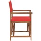 vidaXL Regiestühle 2 Stk. Massivholz Teak Rot vidaXL Regiestühle 2 Stk. Massivholz Teak Rot