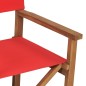 vidaXL Regiestühle 2 Stk. Massivholz Teak Rot vidaXL Regiestühle 2 Stk. Massivholz Teak Rot