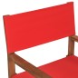 vidaXL Regiestühle 2 Stk. Massivholz Teak Rot vidaXL Regiestühle 2 Stk. Massivholz Teak Rot