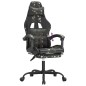 vidaXL Gaming-Stuhl mit Fußstütze Schwarz und Tarnfarben Kunstleder vidaXL Gaming-Stuhl mit Fußstütze Schwarz und Tarnfarben Kunstleder