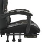 vidaXL Gaming-Stuhl mit Fußstütze Schwarz und Tarnfarben Kunstleder vidaXL Gaming-Stuhl mit Fußstütze Schwarz und Tarnfarben Kunstleder