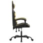 vidaXL Gaming-Stuhl Schwarz und Golden Kunstleder vidaXL Gaming-Stuhl Schwarz und Golden Kunstleder