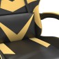 vidaXL Gaming-Stuhl Schwarz und Golden Kunstleder vidaXL Gaming-Stuhl Schwarz und Golden Kunstleder
