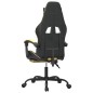 vidaXL Gaming-Stuhl mit Fußstütze Schwarz und Golden Kunstleder vidaXL Gaming-Stuhl mit Fußstütze Schwarz und Golden Kunstleder