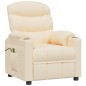 vidaXL Massagesessel Elektrisch Creme Stoff vidaXL Massagesessel Elektrisch Creme Stoff