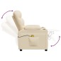 vidaXL Massagesessel Elektrisch Creme Stoff vidaXL Massagesessel Elektrisch Creme Stoff
