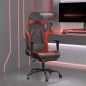 vidaXL Gaming-Stuhl mit Fußstütze Schwarz und Rot Kunstleder vidaXL Gaming-Stuhl mit Fußstütze Schwarz und Rot Kunstleder