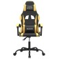vidaXL Gaming-Stuhl Schwarz und Golden Kunstleder vidaXL Gaming-Stuhl Schwarz und Golden Kunstleder