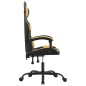 vidaXL Gaming-Stuhl Schwarz und Golden Kunstleder vidaXL Gaming-Stuhl Schwarz und Golden Kunstleder