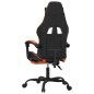 vidaXL Gaming-Stuhl mit Fußstütze Schwarz und Orange Kunstleder vidaXL Gaming-Stuhl mit Fußstütze Schwarz und Orange Kunstleder