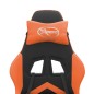 vidaXL Gaming-Stuhl mit Fußstütze Schwarz und Orange Kunstleder vidaXL Gaming-Stuhl mit Fußstütze Schwarz und Orange Kunstleder