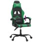 vidaXL Gaming-Stuhl Schwarz und Grün Kunstleder vidaXL Gaming-Stuhl Schwarz und Grün Kunstleder