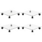 vidaXL Pflanzenroller 4 Stk. 35x35 cm Hartglas Quadratisch vidaXL Pflanzenroller 4 Stk. 35x35 cm Hartglas Quadratisch